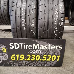 225/45/19 Firestone Firehawk 