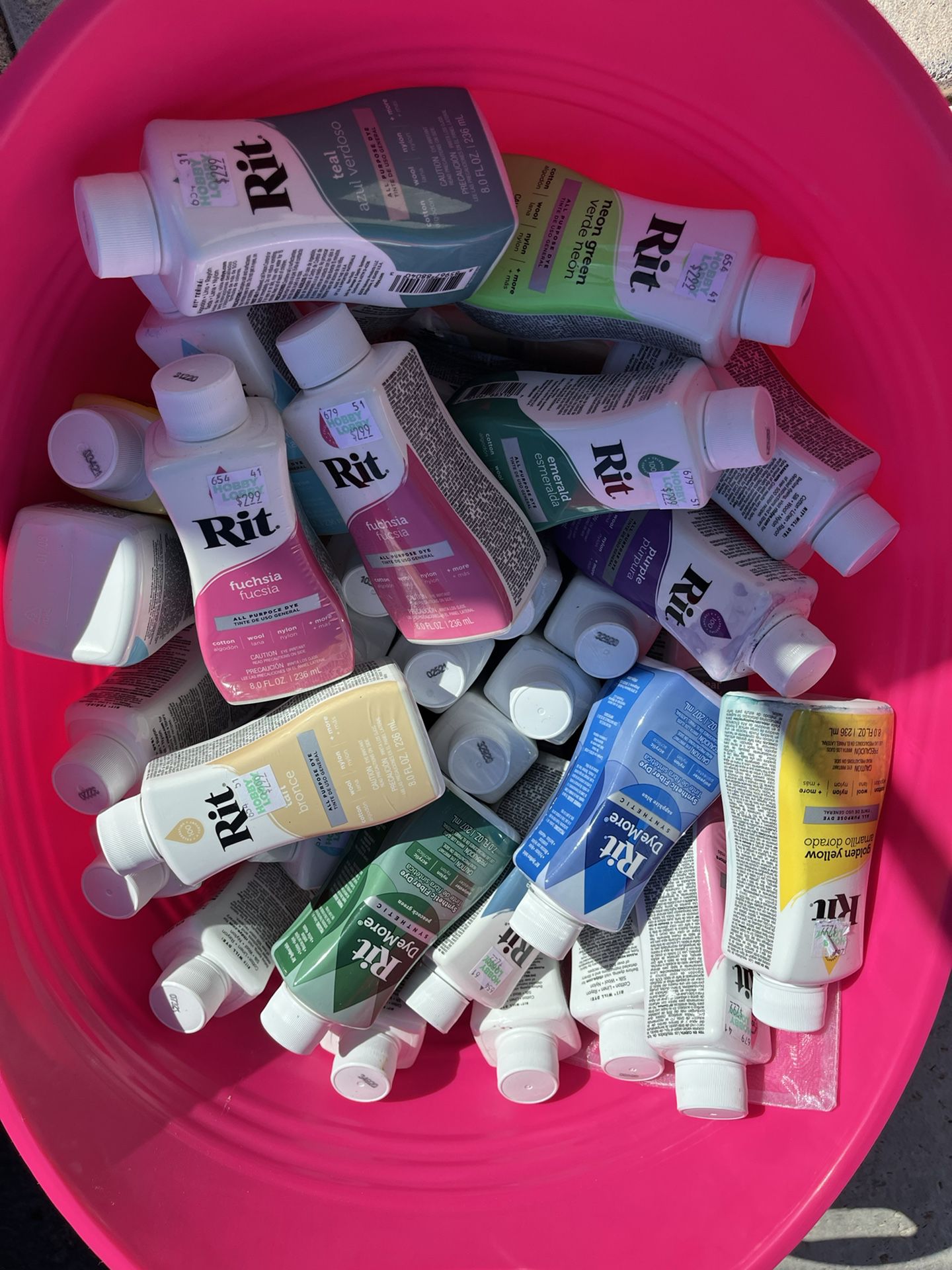 Over 30 Bottles Of Rit All Purpose Dye