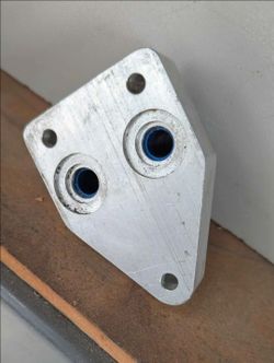 Porsche 914 Oil Cooler Block /Adapter Plate Used