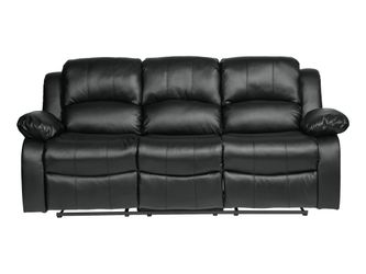 Cranley Black Double Reclining Sofa