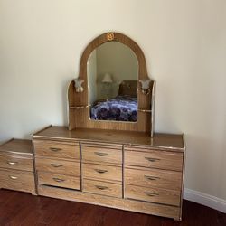 Complete Bedroom Set – Bed with Side Tables & Dresser