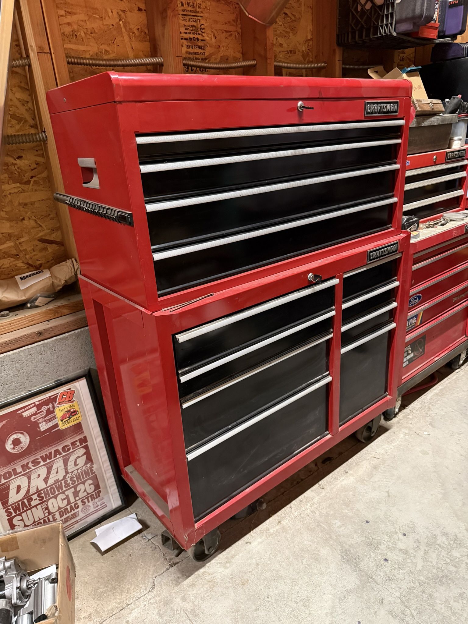 Big Craftsman tool box with tools