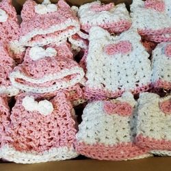 Baby Shower Party Favors Crochet Mini Dresses 