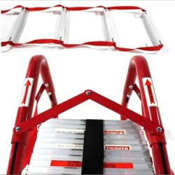 Portable Ladder Anti-Slip Wide
Steps Suitable for Windows and Balcony 15-Foot