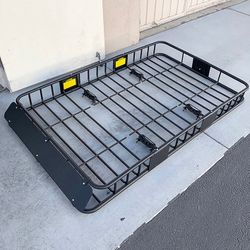 (Brand New) $145 Roof Rack Cargo Basket Universal 64x39” Car Top Luggage Holder Carrier 150 LBS max