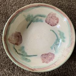 Vintage Ceramic Pottery Large Bowl by  M A Bowman