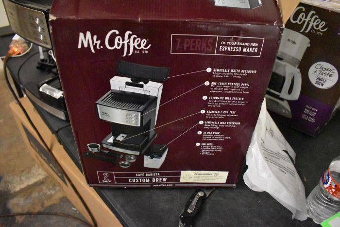 Mr. Coffee Espresso and Cappuccino Maker | Caf? Barista , Silver
