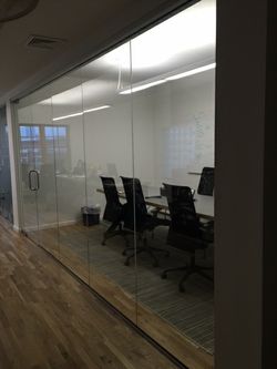 Glass partitions