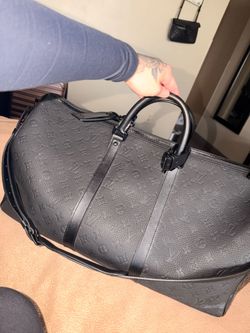 Louis Vuitton Monogram Embossed Keepall Duffle Bag