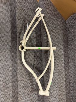 Vintage Cruiser Bicycle Frame White