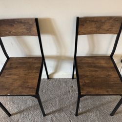 2 New Wooden Chairs