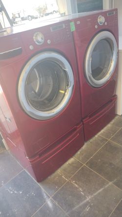 Lg Front Load Set With Warranty Virgil's Pre Owned Appliances 