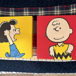 PEANUTS CANVAS -LUCY AND CHARLIE BROWN-