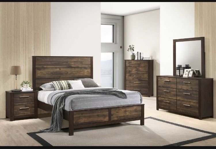 Queen Size Bed  Not Including Mattress and Box spring 