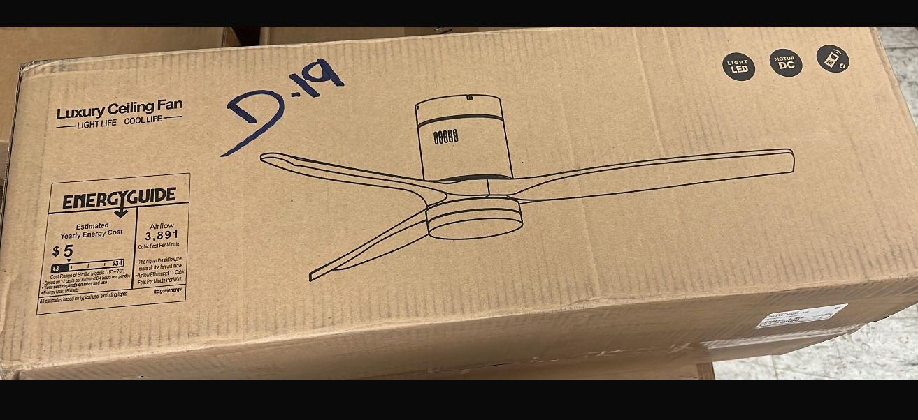 52 in. Indoor Integrated Dimmable LED Light Indoor Low Profile Solid Wood Ceiling Fan with Remote Control