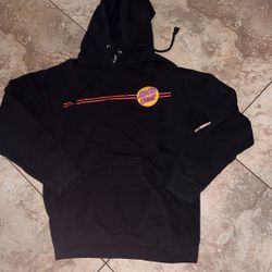 Santa Cruz Skateboards Medium Classic Dot Hoodie Black 