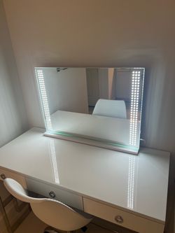 Large Vanity Mirror with LED Side Lights 22x32 $80.00