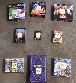 Board Games- see description