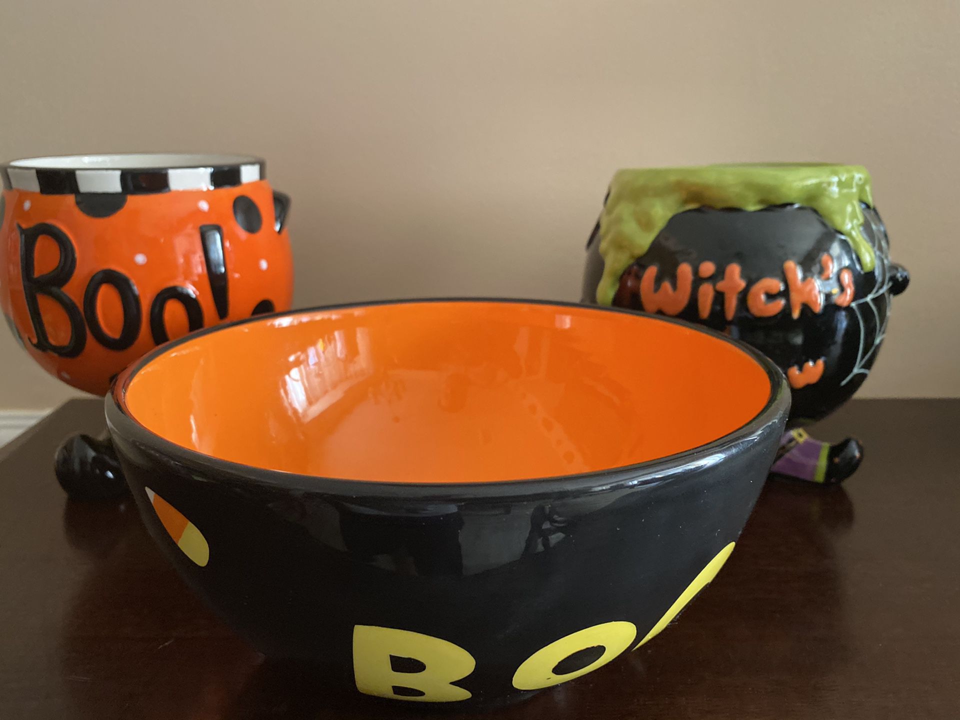 Halloween Containers and Bowl