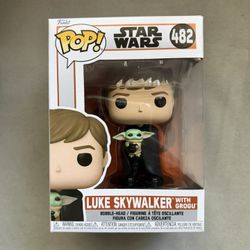 Funko Pop! Star Wars Luke Skywalker w/ Grogu #482
