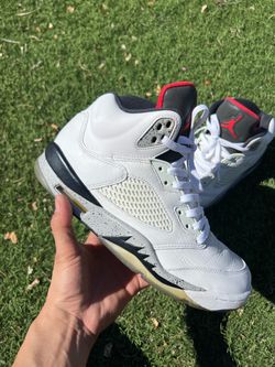 Sz 9.5 Jordan 5s Cement White $40 FIRM NO TRADES