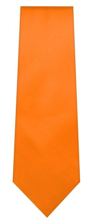 Orange Solid Tie – 3.25” Classic Width | 100% Microfiber