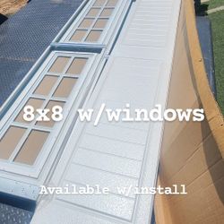 8x8 Garage Door! Puerta De Garage! Installada