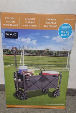 Mac Sports XL Folding Wagon with
Brakes