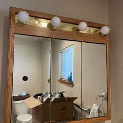 Wood Vanity Medicine cabinet 
