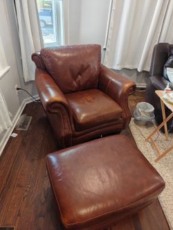 Chair with ottoman