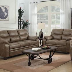 2 Piece Living Room Set Sofa And Loveseat