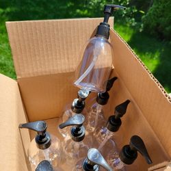 New Plastic Pump Bottles 9pk