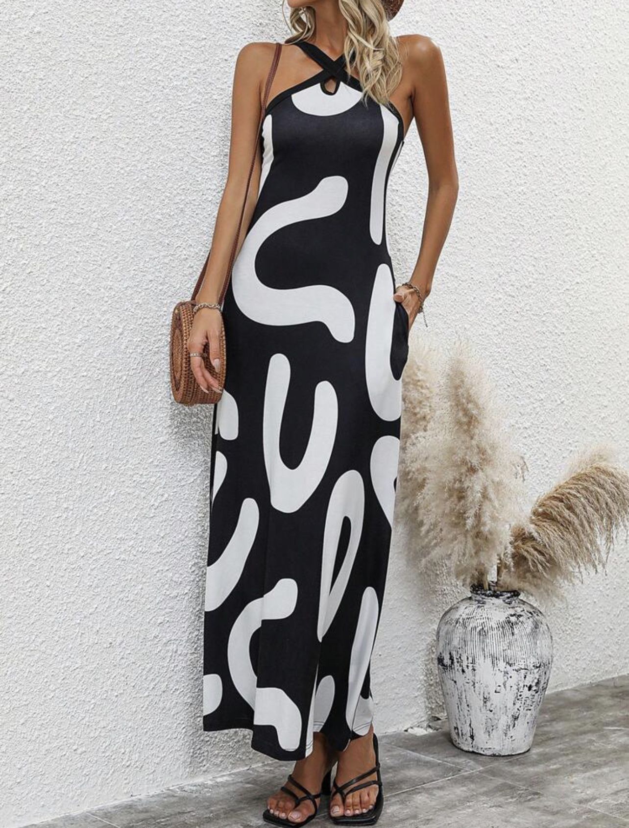 SEXY Graphic Print Pocket Cami Dress *NEW*