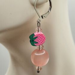 Pink Fruit Earrings 