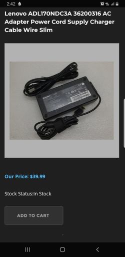 Lenovo ac adaptwr cord