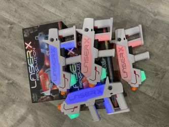 4 Player Laser X Revolution Four Player Long Range Laser gun Tag Gaming Blaster Set