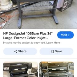 Hp  Design Jet 1055.Printer Plotter Color Inkjet