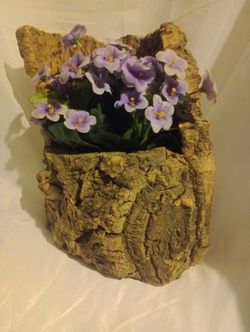 Natural Wood Bark Planter
