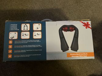 Nekteck - Shiatsu Neck and Back Massager with Heat - Black