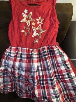 Girl 4th of July dress