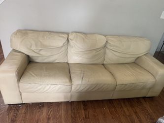 free 3-Seat leather sofa