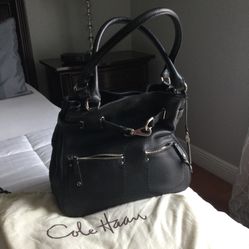 Cole Haan Black Leather Shoulder Bag