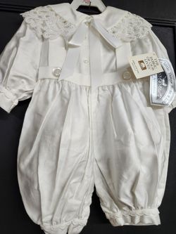  Baby Boy 2 Piece Christening Special Occasion Outfit With Bonnet* New