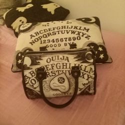 Lot Of 2 Ouija Themed Purse & Pillow