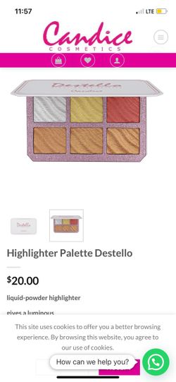 Paleta De Iluminadores 6 Colores Diferentes