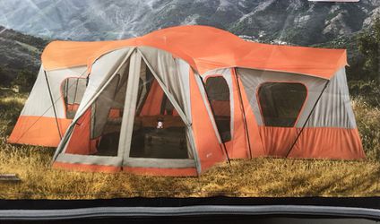 Ozark Trail 14-Person 4-Room Base Camp Tent, Orange for Sale in  Morrisville, NC - OfferUp