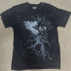 Y2k Grunge Vintage Charcoal Black T-Shirt Large