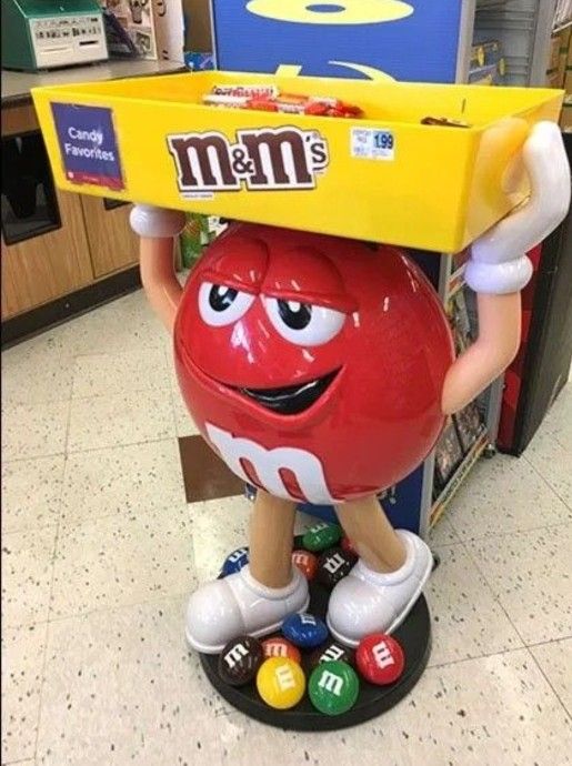 Red M&M Display Character NEW