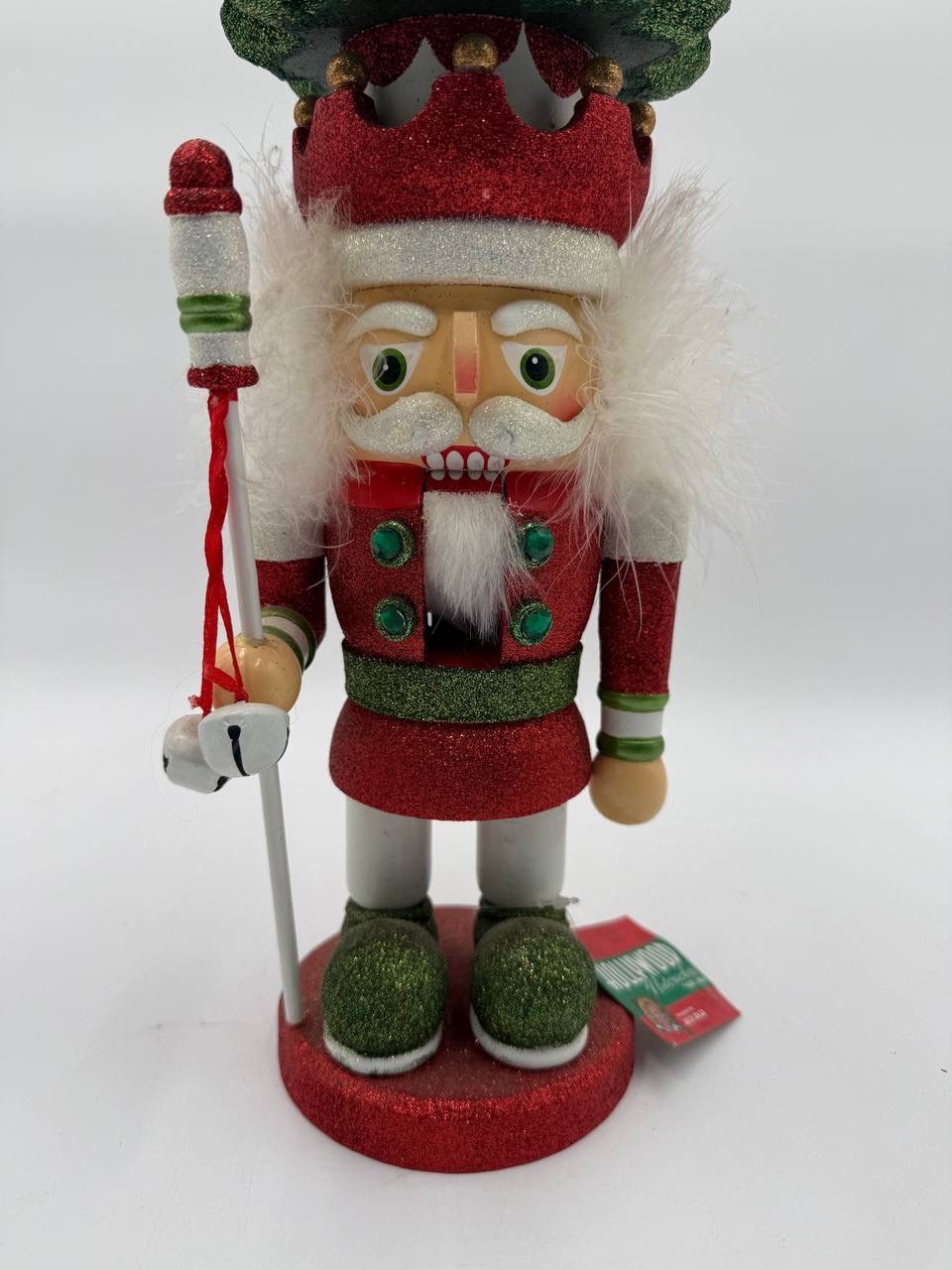 Kurt Adler Hollywood Nutcracker Christmas Tree Hat – HA0182 – Designed by Holly Adler – 14” Glitter Decor