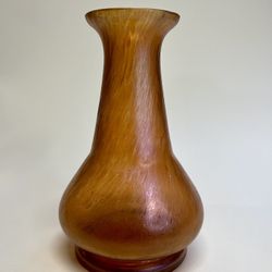 Antique Bohemian Kralik Art Glass Vase